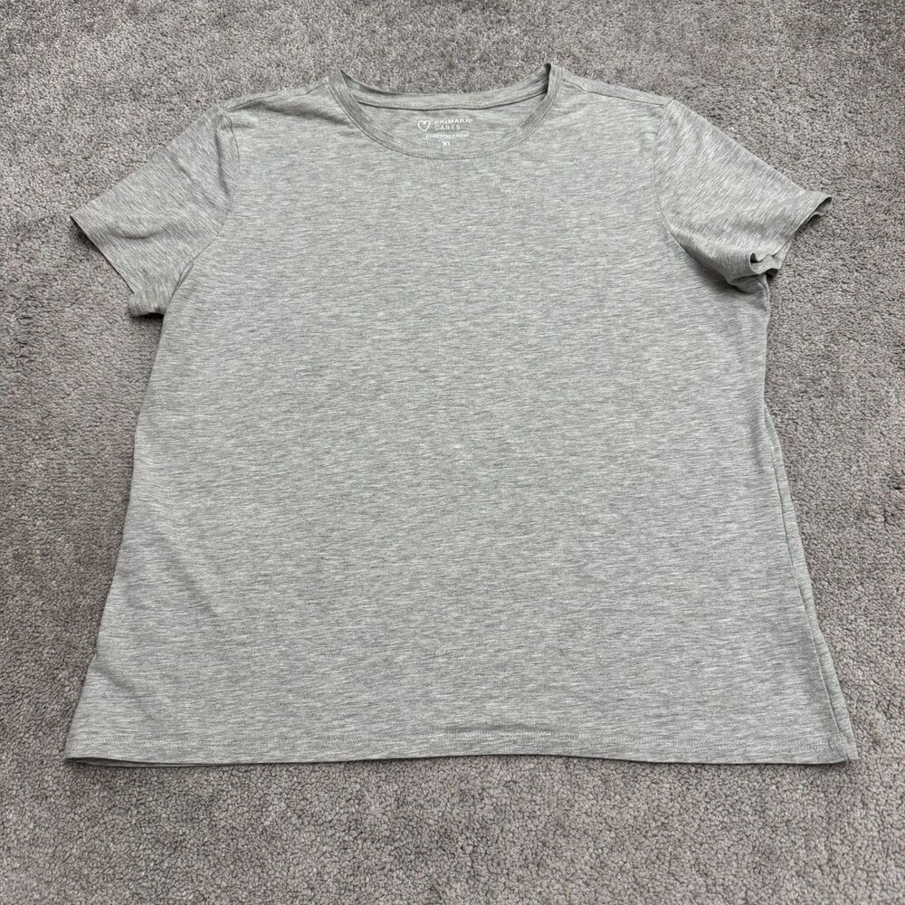 Primark Cares Crew Neck Short Sleeve T-Shirt Womens XL Gray Heather Stretch Tee